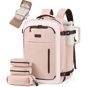 LOVEVOOK Travel Backpack for Women Men with Garment Bag, 40L Carry on Backpack as TSA Personal Item Flight Approved, Luggage Daypack Fits 17.3" Laptop, Overnight Business Weekender Travel Essential in Saudi Arabia