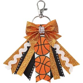 Bowknot Cheer Keychain Gamiting Game Day Keyring Keychain Cheerleader Accessory Cheer Mom Jewelry in Kuwait