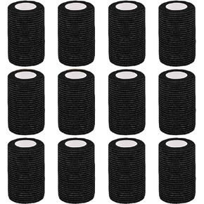 16 Pack Self Adhesive Bandage Wrap, 2" X 5 Yards Mixed Colors Elastic Cohesive Bandage Wrap for Sports, First Aid Medical, Wrist, Ankle Sprains, Swelling and Vet Wrap,Grip Tape in Saudi Arabia
