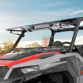 KEMIMOTO 2-IN-1 Front Vented Windshield Compatible with Polaris General 1000, XP 1000, 4 1000 2016-2025 Sliding Scratch Resistant Clear UTV Windshield Window Accessories in Saudi Arabia