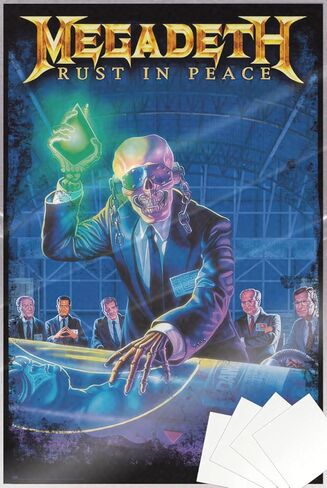 Megadeth - Music Poster (Album Cover: Rust In Peace) (Size: 24" x 36") in Saudi Arabia