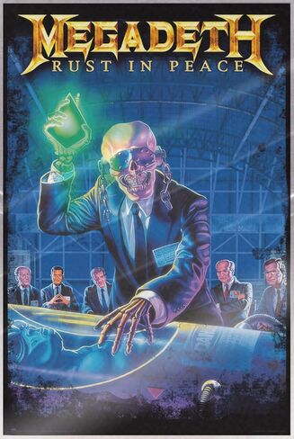 Megadeth - Music Poster (غلاف الألبوم: Rust in Peace) (الحجم: 24 "× 36") in Kuwait