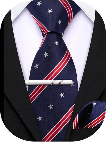 Barry.Wang Boys Ties Pre-Tied Kids Necktie Handkerchief Clip Set Silk Adjustable for Age 7-14 School Uniforms Formal in Saudi Arabia