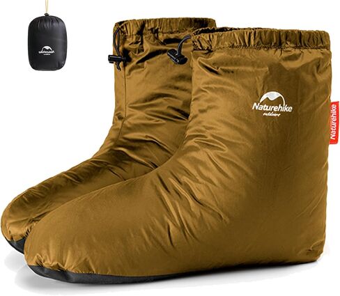 NatureHike Ultralight Winter Duck أسفل الجوارب ، والتخييم الدافئ والواسك لأسفل الجوارب النائمة للرجال والنساء ، وأسفل أحذية النعال مع كيس التخزين in Kuwait