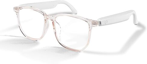 النظارات الذكية Bluetooth Audio Sunglasses للرجال نساء مع مكبرات صوت استريو مزدوجة ، وموسيقى الأذن المفتوحة ومكالمات HD ، ومساعد اللمس والصوت ، وحماية الأشعة فوق البنفسجية - سيلفر in Kuwait