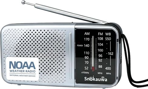 AM FM NOAA Emergency Weather Radio, Radios Portable am fm for Home Outdoor Gift(Black) in Saudi Arabia