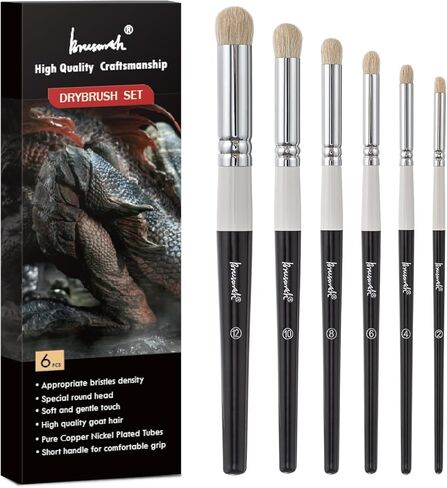 Detail Paint Brushes Set, 16pcs Miniature Paint Brushes for Fine Detailing, Art Painting, Micro Detail Paint Brush for Acrylics, Oils, Watercolors, Paint by Number, Figurine, 40k in Saudi Arabia