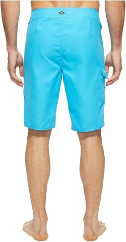 Poardshorts الصلبة للرجال البالغة 21 بوصة - جذوع السباحة المقاومة للماء للرجال ذوي النسيج الجاف الجاف والجيوب ، الأحمر 1-34 in Kuwait