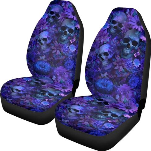 Vintage Sunflower Car Seat Covers Front Seat Butterfly,Washable and Breathable Cloth Seat Covers for Cars Universal Fit for Most Car Interior Covers-Sedan Truck SUV in Kuwait