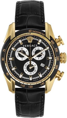 Versace V-Ray Collection Mens Mens Watch Watches مع حزام أزرق واتصل يضم علبة من الفولاذ المقاوم للصدأ in Kuwait