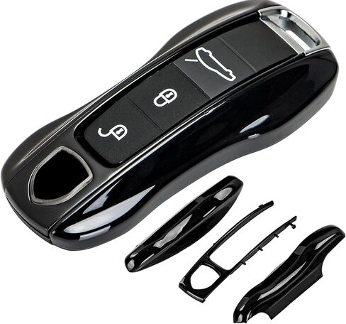 AeroBon 3-Piece Painted Key Fob Cover Compatible with Porsche Key Shell, Key Fob Shell Replacement (MK2, Gentian Blue) in Saudi Arabia