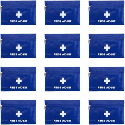 HNYG 12 PCS حقائب الإسعافات الأولية الفارغة ، حقيبة الإسعافات الأولية المصغرة الفارغة ، مجموعة الإسعافات الأولية المصغرة ، أكياس سستة لحالات الطوارئ والسفر والخارجية (4.3 × 6.3 بوصة) in Kuwait
