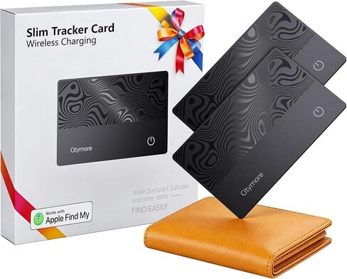 Wallet Tracker Card, for Airtag Wallet Bluetooth Tracker Smart Finder for Apple Air tag Find My[Apple MFi Certified] (iOS Only)IP68 Waterproof, GPS Tracker, Item Locator for Bags,Luggage,Passport, ID in Saudi Arabia