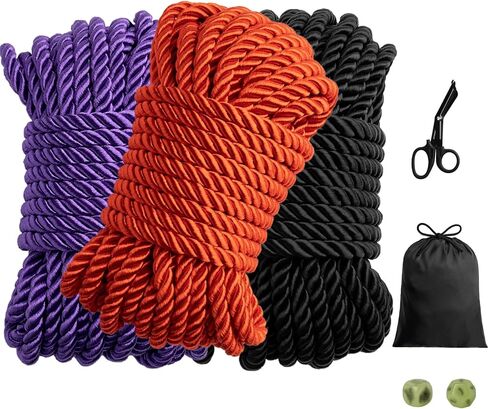 Japanese Rope Kit, Shibari Rope Kit, Bedroom Play for Beginners and Experienced Riggers, Silky Soft Ropes, Perfect for Simple and Complex Knots in Saudi Arabia