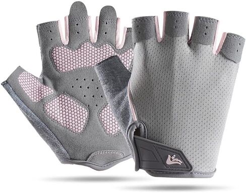 Men Women Fingerless Workout Weightlifting Gloves, Anti-Slip Breathable Gym Gloves for Summer Training Cycling Sports in Saudi Arabia