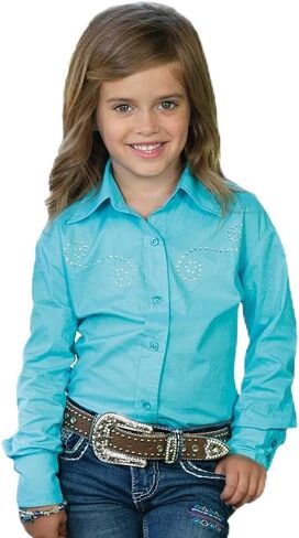 Rod's Exclusive Sparkle Blouse for Girls, Grape, Medium in Saudi Arabia