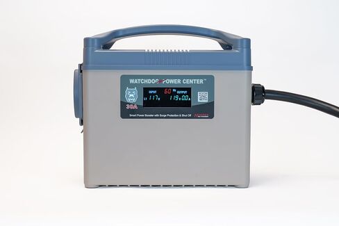 Power Watchdog WPC50A, Power Center - Voltage Booster & Surge Protector with EPO Shut Off, Bluetooth & WiFi, and LCD Display - 50 Amp in Kuwait