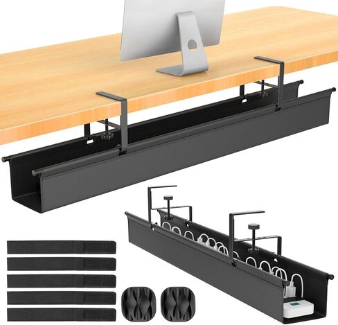كبيرة تحت صينية إدارة الكابلات المكتبية ، تتم إعادة دحض 29.1 "إدارة الكابلات تحت مكتب لا تم تدريبات ، منظم سلك الحبل القابل للتعديل ، ومتسابق الحبل للطاولة الدائمة ، ومسرحي الأسلاك للمكتب ، المنزل (متوسط) in Kuwait