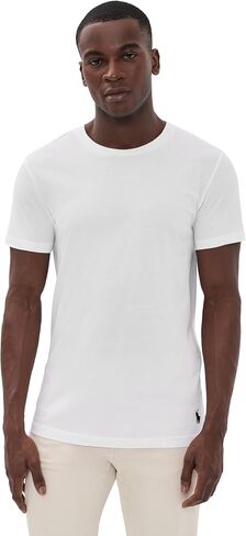 Polo Ralph Lauren Men's Classic Cotton Crew Undershirt 3-Pack ، Black/Red-3 Pack ، 3x Big in Saudi Arabia