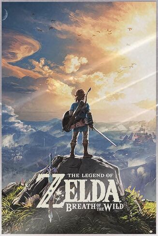 The Legend of Zelda: Breath of the Wild - Gaming Poster (Link/Sunset) (الحجم: 24 "× 36") in Kuwait