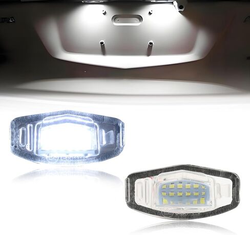 LED License Plate Light Designed for Mitsubi-shi Lancer 2001-2017, Lancer Evolution X 2007-2016, [IP67 Waterproof] [Can-bus Design] LED Number Plate Lamp, Replace OEM#8341A099 MB623967, 2 PCS in Saudi Arabia