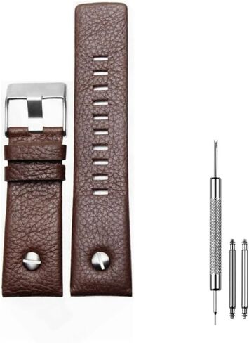 26mm Spring Bar Leather Replacement Straps Compatible with Diesel Leather Watch Band Strap in Kuwait
