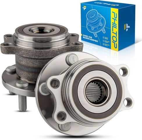 PHILTOP 513298 Pair Front Wheel Bearing and Hub Assembly for 2008-2013 Nissan Rogue, 2014-2015 Nissan Rogue Select, 2007-2012 Nissan Sentra 5 Lugs W/ABS in Saudi Arabia