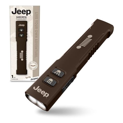 Energizer Jeep Sleek Metal Rechargeable LED Mini Flashlight, 1,250 Lumens, Conveniently Small EDC Flashlight with Portable Design and Durable Metal Construction in Saudi Arabia