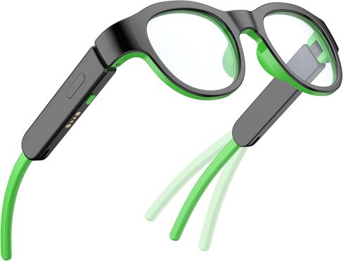 كيدز الأزرق ضوء النظارات مع صوت Bluetooth ، نظارات ذكية ، RGB 7-Color Light ، هدايا نظارات الأطفال الذكية in Kuwait