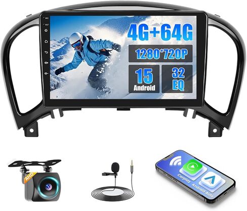 4+64GB Android 15 Car Radio لـ Nissan Juke 2011-2016 مع Carplay Android Auto و REALDIO 9 بوصة لاستريو سيارة F150 مع Bluetooth 5.0 و FM/RDS و 32EQ و GPS و WIFI و UI و Camera Backup in Saudi Arabia