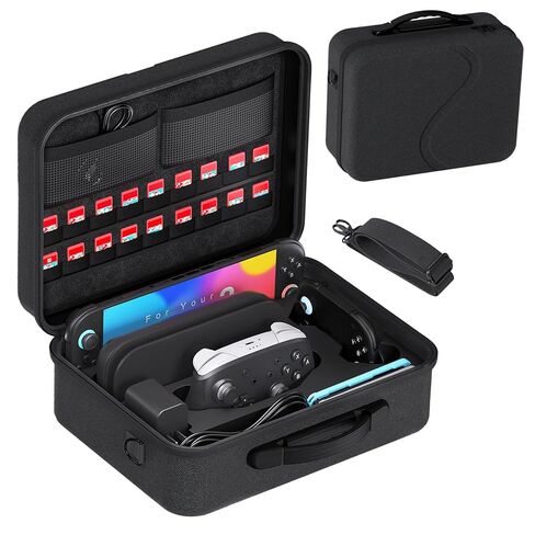 Gaekol All in One Carrying Case for Nintendo Switch 2(2025), Waterproof Large Hard Travel Storage Bag for Switch 2, Pro Controller, Joy-Cons Grip, Dock, 18 Game Card Slots and Accessories, Grey in Saudi Arabia