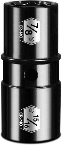 BLACKROBOT 1/2" Drive Impact Lug Nut Socket Set, 19mm x 21mm Impact Socket Set, CR-MO, 6-Point, Electroplated Surface for Auto Repair in Kuwait