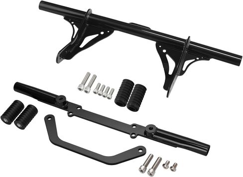 TCT-MOTORPARTS Front Black Crash Bar Protector for Harley Dyna W/Mid Control 2006-2017 Fat Bob/Low Rider FXDL/Wide Glide/Street Bob/Switchback/Wide Glide in Saudi Arabia