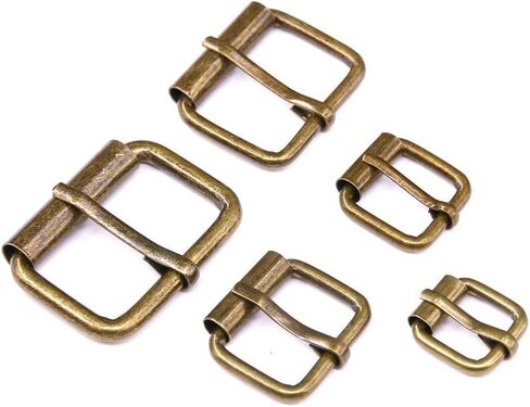 Swpeet 50Pcs 5 Sizes 1/2" 3/4" 1" 5/4" 5/8" Multi-purpose Metal Roller Buckle Ring Assortment Kit for Hardware Belt Bags Ring in Saudi Arabia