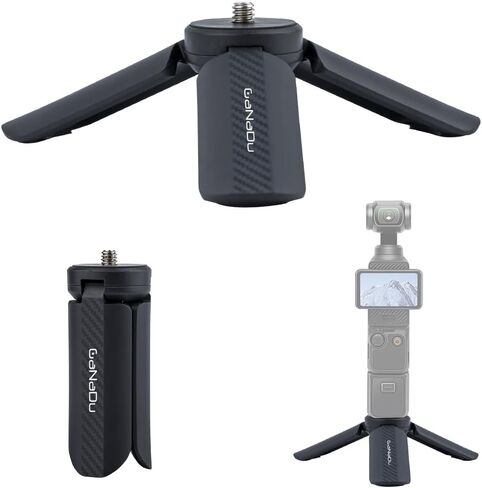 Tripod Mini مع حامل الهاتف الشامل والأحذية الباردة المزدوجة - حامل هاتف خفيف الوزن متوافق مع iPhone 16 Pro Max ، GoPro ، Webcam ، Mini Projector - Tripod Portable Travel in Saudi Arabia