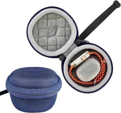 Hard Watch Travel Case for Apple Watch Ultra 2 49mm, for Samsung Galaxy Watch 7/6 Ultra 47mm, Protective Iwatch Storage Box for Men and Women, Single Watch Case for Sports, Travel, Black in Kuwait