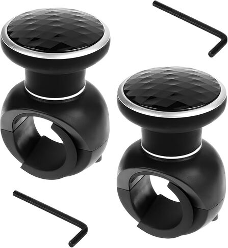 Steering Wheel Knob Spinner, Driving Turning Assist Steering Wheel Knob with Metal Bearing, 360 Degree Rotation Steering Wheel Power Handle for Car Truck Boat, Car Accessories in Kuwait