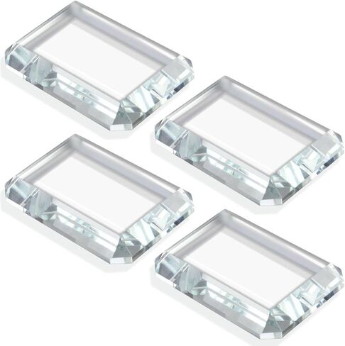 2 Pack Rectangular Glass Paperweight, Paperweight Decorative Blocks, Clear Glass Tiles for Crafts, Home Decoration, Ornaments Book, Maps in Saudi Arabia
