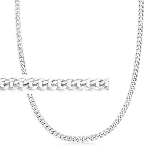 Ross-Simons Men's 5mm Sterling Silver Curb-Link Necklace in Saudi Arabia