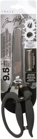 Tim Holtz Recoil Scissors - Titanium Coated, Double-Beveled Blades, Black (9.5'') in Saudi Arabia