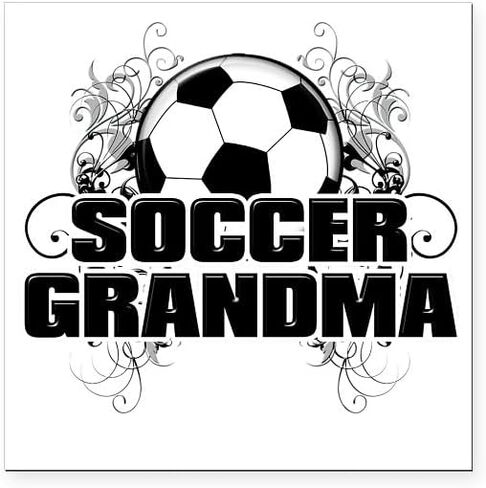 CafePress Soccer Grandma (Cross) Square Car Magnet 3 X 3 Square Car Magnet, Magnetic Bumper Display in Saudi Arabia