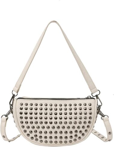 IAMUHI Womens Tassel Fanny Pack Vegan Leather Cross Chest Bag Retro Fringed Shoulder Handbag Purse Guitar Strap Waist Bag,Brown in Kuwait