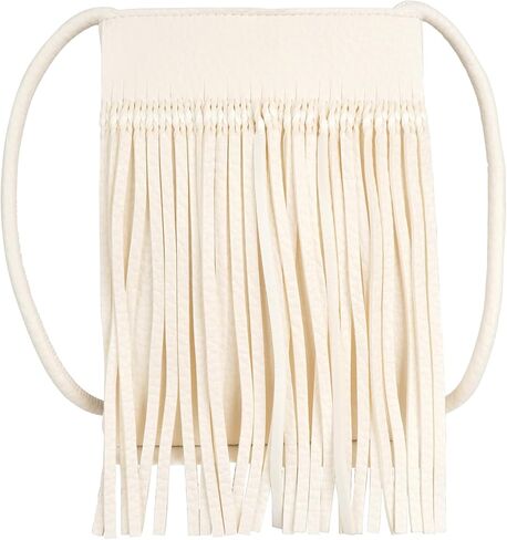 Women Mini Fringe Tassel PU Leather Crossbody Bag Hobo Bag Cell Phone Coin Purse Wallet in Kuwait