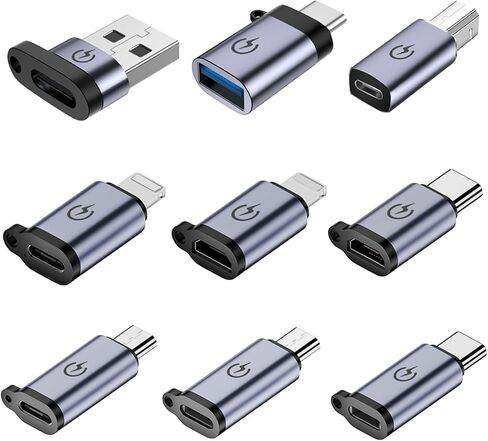 USB C إلى Micro USB Adapter (4 حزم) ، ， Micro USB إلى محول النوع C ， يدعم شحن سريع 18W ، لا يدعم اتصال OTG ، مثل سماعات الرأس ، محركات الأقراص الصلبة الخارجية ، لوحات المفاتيح in Kuwait