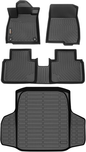 Binmotor-Floor Mats & Cargo Liner for 2015-2020 Chevrolet Tahoe丨GMC Yukon 2015-2020(Not for Yukon XL),All Weather Car Mats Cargo Trunk Mat for Chevy Tahoe Accessories for GMC Yukon in Kuwait