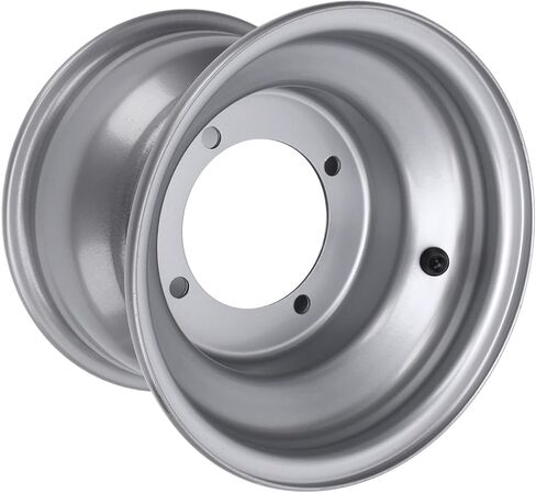 18X9.50-8 ATV Wheel Rim, Aluminum Alloy 8 Inch Wheel Hub, Wheel Rim Hub for most four wheel ATV, go karts, carts, Silver (Four Hole (Hole Spacing: 110mm / 4.33in) in Saudi Arabia