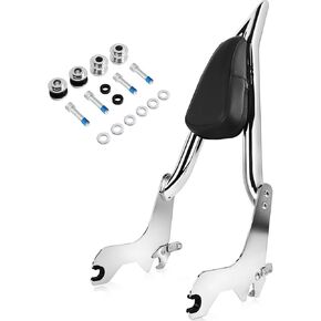 مسند الظهر Sissy Bar fit 2018-Up Harley Softail Heritage Classic FLHC Street Bob 107 114 FXBB S Softail Deluxe Slim FLDE FXST FLI FLSL Standard Black 22 بوصة مسند ظهر للركاب طويل القامة مع قاعدة إرساء in Kuwait