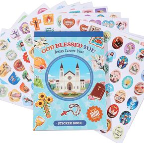 1000 PCS ملصقات Bible Bible Verses ، ملصقات الإيمان المسيحيين للكمبيوتر المحمول ، وحالات الهاتف ، سجل القصاصات ، هدايا عيد الفصح المسيحية للأطفال البالغين in Kuwait