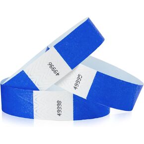 أساور معصم Tyvek باللون الأخضر الليموني من المعصم للمناسبات - عدد 100 - أساور ورقية مريحة مقاومة للتمزق، أساور معصم معرفية للحفلات الموسيقية والمهرجانات وتحديد حفلات الدخول in Kuwait