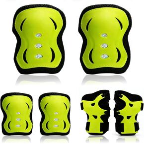 Knee Pads for Kids, Adjustable Youth Knee Pads Elbow Pads Wrist Guards for 3-8 Years in Saudi Arabia